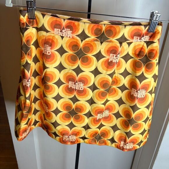 Elsie & Fred Fran Velour A-Line Mini Skirt NWT Size Small - Picture 3 of 3